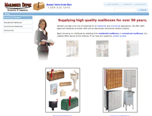 Tablet Screenshot of mailboxesdepot.com